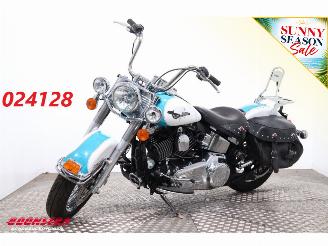krockskadad bil motor Harley-Davidson  FLSTC Heritage Softail Classic ABS Vance Hines 2016/7
