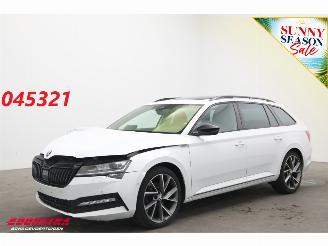 Voiture accidenté Skoda Superb Combi 2.0 TDI 200 PK DSG SportLine LED ACC Virtual Camera LRHZ AHK 2024/5