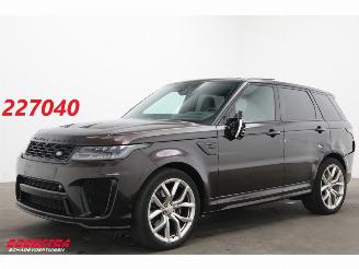 krockskadad bil auto Land Rover Range Rover sport SVR 5.0 V8 Pano LED Memory Meridian Camera 2022/10