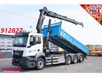 dañado camiones MAN TGS 35.510 8X4 Kipper Hiab X-Hipro 232 E-3 119.097 km! 2023/3