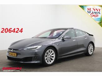 krockskadad bil auto Tesla Model S 75 Base Pano ACC Navi Clima Memory Leder Camera PDC 2017/9