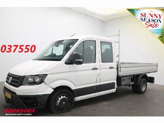 krockskadad bil bedrijf Volkswagen Crafter 2.0 TDI 165 PK DL Pritsche DoKa 7-Pers. Navi Airco Cruise AHK 2024/5