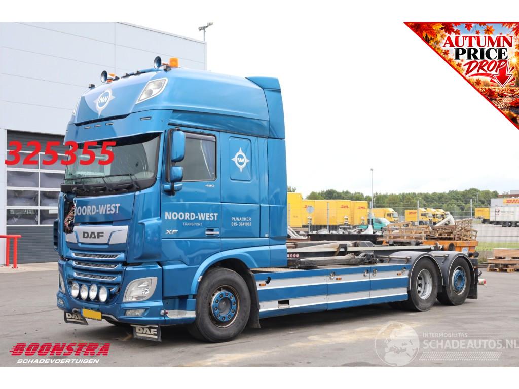 DAF XF 480 FAN VDL S-25-6600 Leder Standairco Hydrauliek 6X2 Euro 6