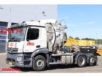 skadebil vrachtwagen Mercedes Actros 2543 LS 6X2 Koks EcoVac Euro 6 124.445 Km!! 2021/11