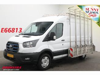 skadebil bedrijf Ford E-Transit 350 L2-H2 68 kWh Glastransport Navi SHZ LrHZ Apple/Android Camera PDC AHK 2025/1
