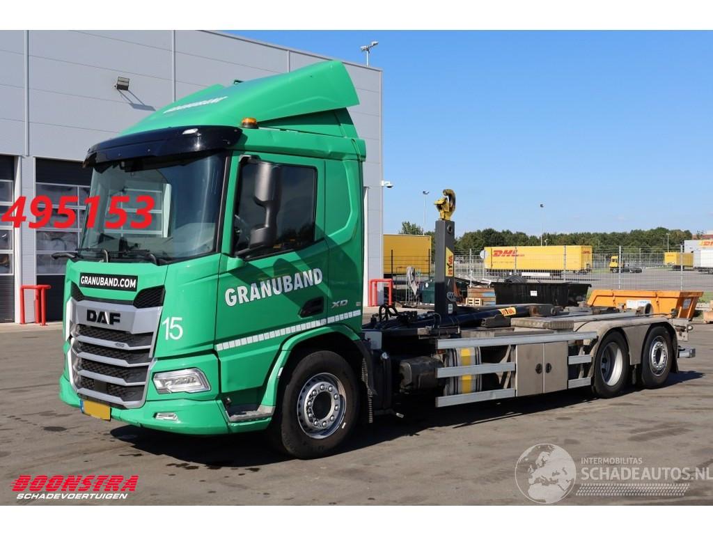 DAF XD 450 6X2 Haakarm + HMF 3220K-RCS Kran 124.200 km!