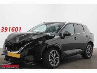 krockskadad bil auto Nissan Qashqai 1.3 MHEV Xtronic Business Executive ACC Navi Clima SHZ LrHZ Leder Memory Apple/Android Camera PDC 2024/2