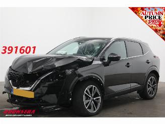 krockskadad bil auto Nissan Qashqai 1.3 MHEV Xtronic Business Executive ACC Navi Clima SHZ LrHZ Leder Memory Apple/Android Camera PDC 2024/2