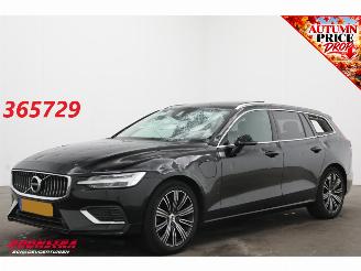 Damaged car Volvo V-60 2.0 T8 Twin Engine AWD R-Design Pano Navi Virtual Memory Leder SHZ LrHZ Camera PDC AHK 2019/12