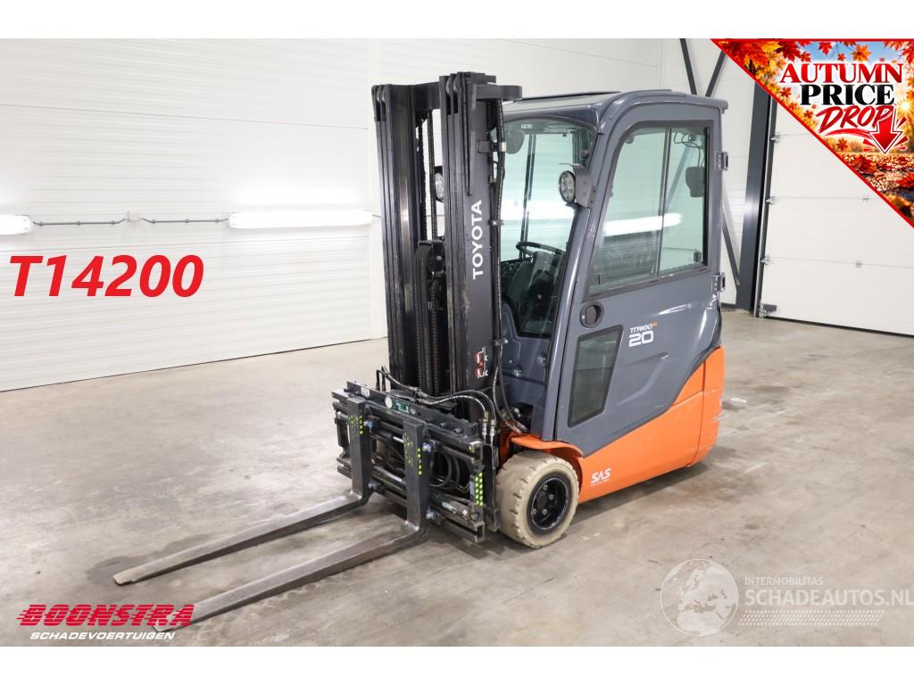 Toyota  8FBE20T Triplex Sideshift Spreader Full-Light-package