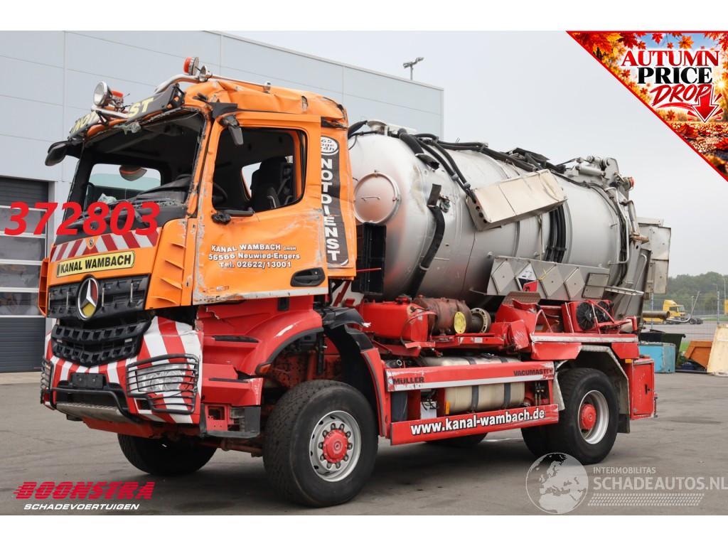Mercedes Arocs 2053 4X4 Müller Saug/Druck ADR 10m3