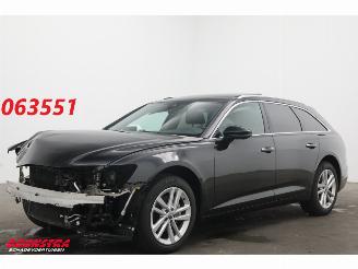 krockskadad bil auto Audi A6 Avant 40 TDI Design Pano LED ACC Memory Leder Camera SHZ 2022/9