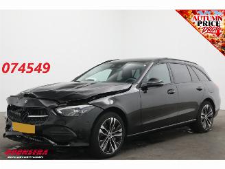 krockskadad bil auto Mercedes C-klasse Estate 300 e Luxury Line Pano ACC Navi Leder Memory SHZ Virtual Apple/Android Camera PDC 2022/9