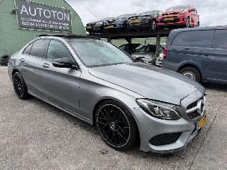 Unfallwagen Mercedes C-klasse 200 Autom. 135KW Pano Clima Navi Led AMG-Pakket NAP 2014/4