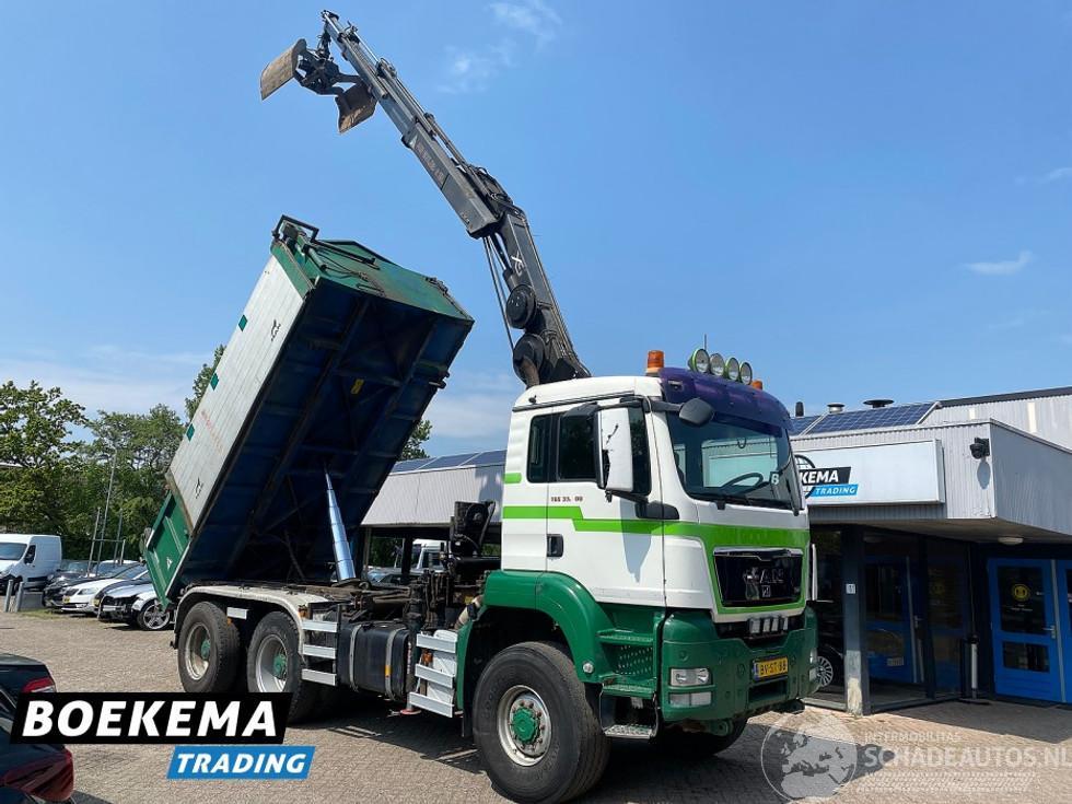 MAN TGS 32.400 6X6 Hiab 166Pro Remote Kipper Widespread Euro5