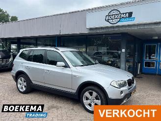 krockskadad bil auto BMW X3 2.0i Executive Anniversary Navigatie Cruise Leer Stoelverw Trekhaak PDC 2007/6