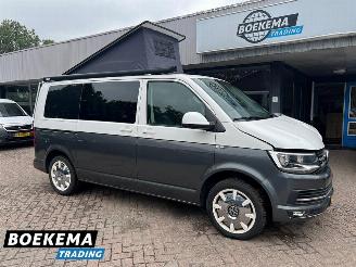 damaged campers Volkswagen  Transporter 2.0 TDI 150PK DSG Camper Hefdak Luifel Fietsendrager Leer Stoelverwarming Navigatie Euro6 2017/11