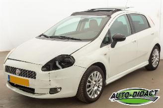 skadebil auto Fiat Grande Punto 1.4 Airco Pano NeroBianco 2010/2