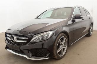 krockskadad bil auto Mercedes C-klasse C180d Navi Clima Leder 2017/2