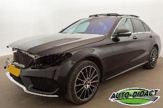krockskadad bil auto Mercedes C-klasse 200 Automaat Pano Navi Clima Leder Edition 1 2015/6