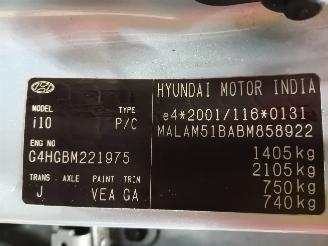 Hyundai I-10 i10 (F5) Hatchback 1.1i 12V (G4HG5) [51kW]  (04-2011/12-2013) picture 6