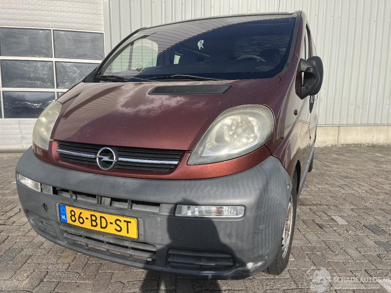 Opel Vivaro Vivaro Van 1.9 DTI 16V (F9Q-760) [74kW]  (08-2001/07-2014)