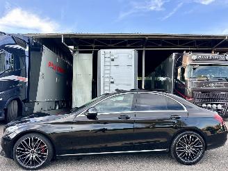 krockskadad bil auto Mercedes C-klasse 180 156pk 7-traps aut + f1 Prestige - pano - burmester - sfeerverl - memory - nav - cam - line + side assist 2015/11