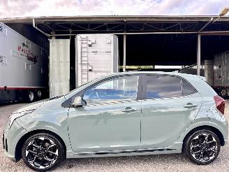 Schadeauto Kia Picanto 1.0 DPI 63pk GT-Line 5drs - nap - schuifdak - 1e eig - leer - nav - cam - keyless - line + side assist - stuurverw 2024/10