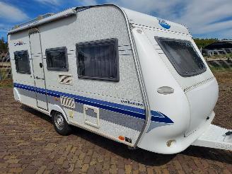 skadebil caravan Hobby  Excellent 450 UF + Luifel 2003/7