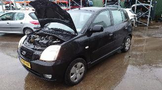 rozbiórka samochody osobowe Kia Picanto 1.0 12v G4HE 2007 Zwart Z1 onderdelen 2007/9