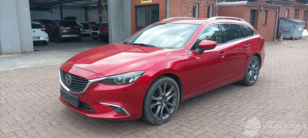 Mazda 6 2.2 Automatik 4x4 Leder Navi Led-Koplampen Led-Achterlichten Stoelverwarming Lichtautomaat Privacyglas keyless Entry