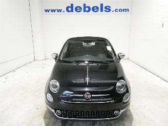 Voiture accidenté Fiat 500C 500 LOUNGE 2017/6