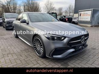 krockskadad bil auto Mercedes C-klasse d AMG Sport Night paket Pano Burm HUD 2022/12