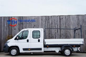 krockskadad bil auto Fiat Ducato 2.3 MJT Open Laadbak Dubbel Cabine Airco Trekhaak 96KW Euro 5 2016/8