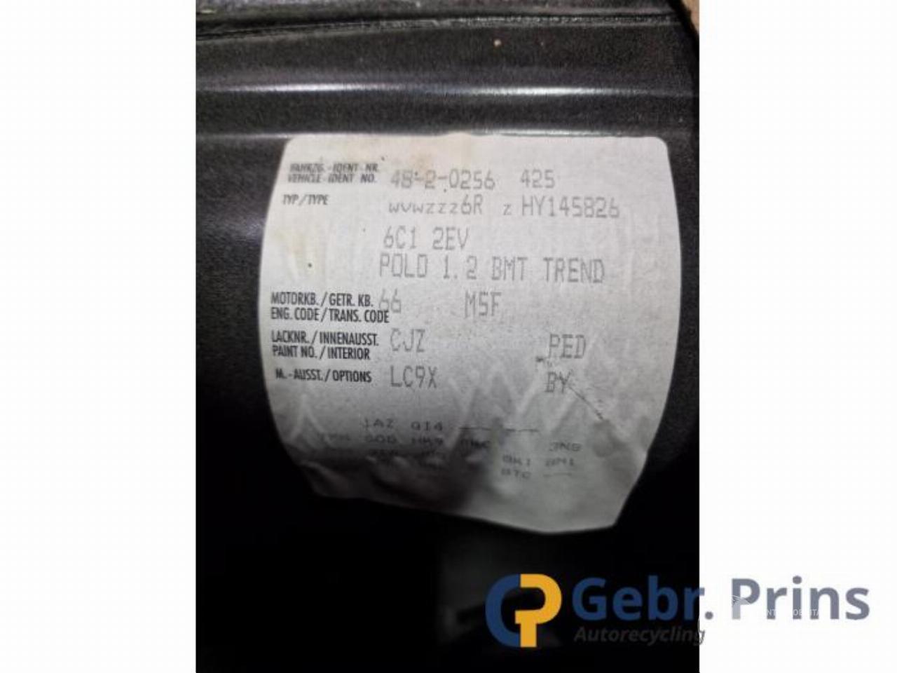 Volkswagen Polo Polo V (6R), Hatchback, 2009 / 2017 1.2 TSI 16V BlueMotion Technology