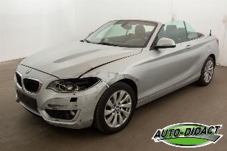 Vrakbiler auto BMW 2-serie 220 cabrio Automaat Navi 2015/3