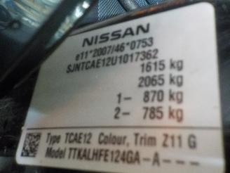 Nissan Note Note (E12) MPV 1.5 dCi 90 (K9K) [66kW]  (06-2013/...) picture 6
