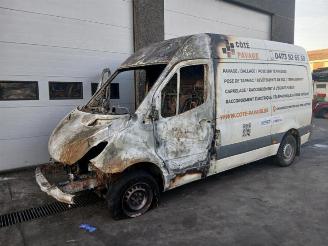 Vrakbiler auto Mercedes Sprinter Sprinter 3,5t (907.6/910.6), Van, 2018 316 CDI 2.1 D RWD 2019/1