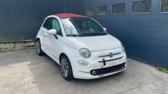 Vrakbiler auto Fiat 500 500C (312), Cabrio, 2009 1.0 Hybrid 2020/12